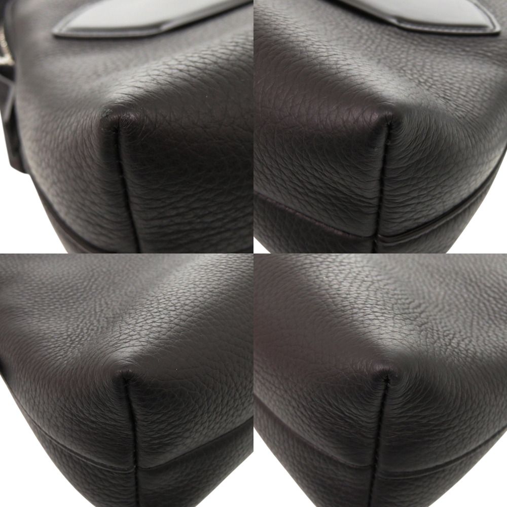 美品 メゾン マルジェラ ソフト 5AC SB1WG0003 レザー ブラック ショルダーバッグ 黒 0601 Maison Margiela