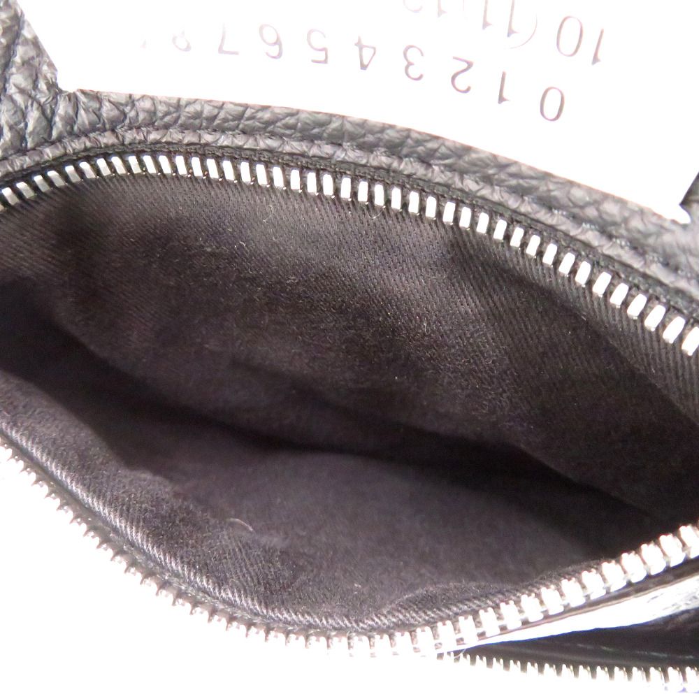 美品 メゾン マルジェラ ソフト 5AC SB1WG0003 レザー ブラック ショルダーバッグ 黒 0601 Maison Margiela
