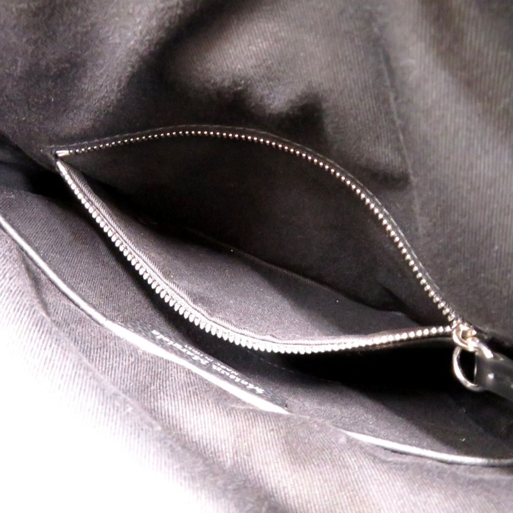 美品 メゾン マルジェラ ソフト 5AC SB1WG0003 レザー ブラック ショルダーバッグ 黒 0601 Maison Margiela