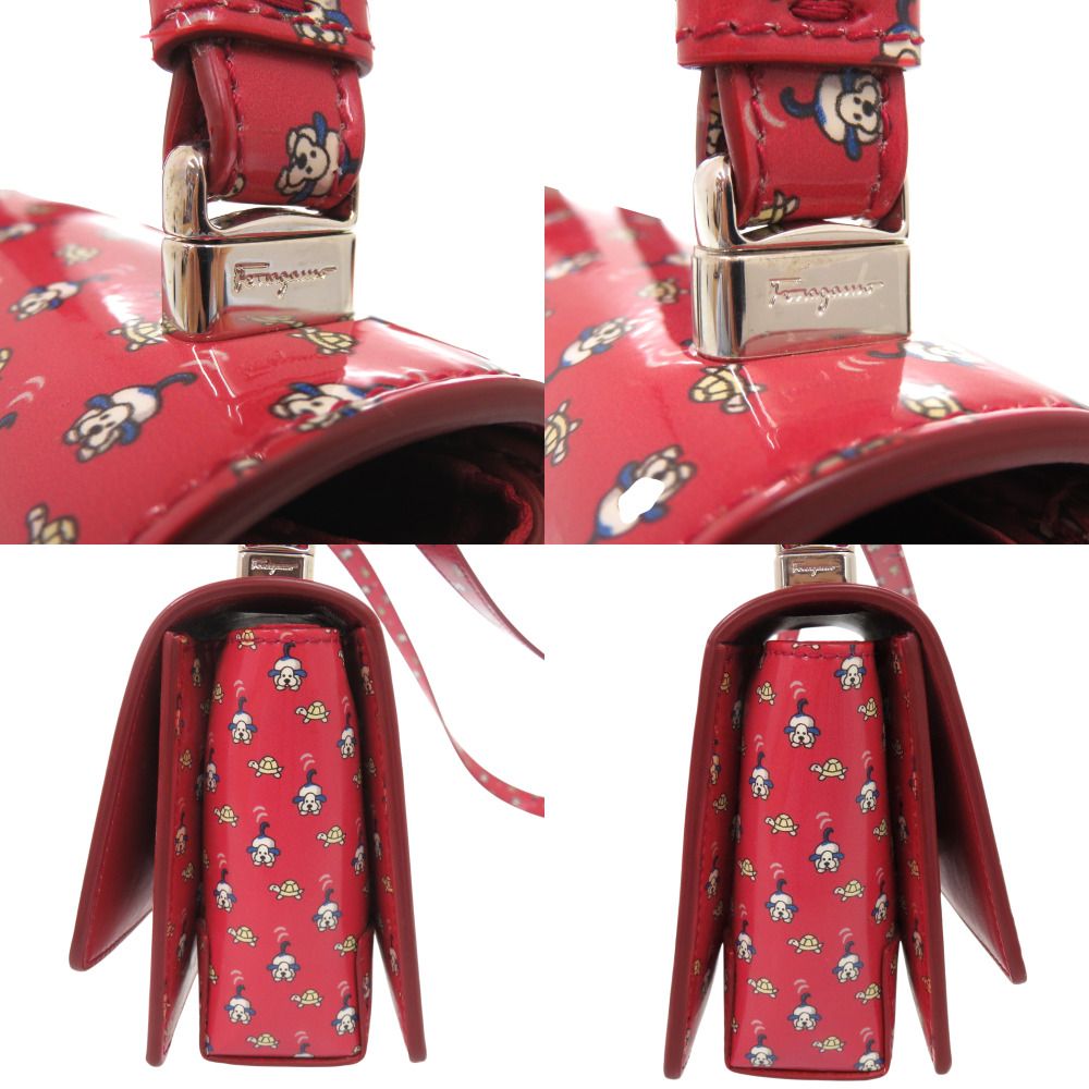 美品 サルヴァトーレフェラガモ ヴァラ リボン 犬 亀 RE-21G079