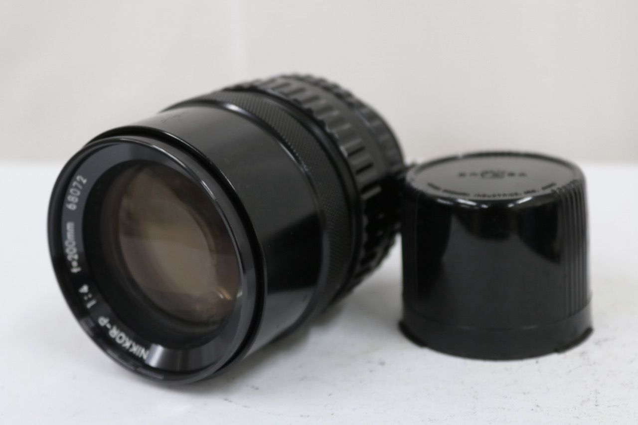 【返品保証】 ニコン Nikon NIKKOR-P 200mm F4 中判レンズ e13078