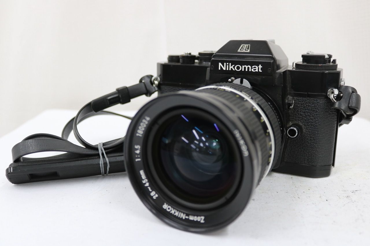 【返品保証】 ニコン Nikon Nikomat EL ブラック Zoom-NIKKOR 28-45mm F4.5 ボディレンズセット e13074