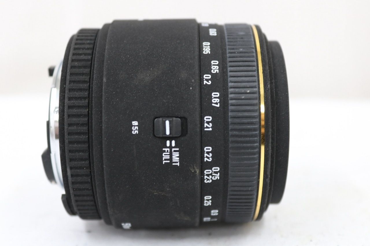 【返品保証】 シグマ Sigma EX DG 50mm F2.8 MACRO D ニコンマウント レンズ e13077