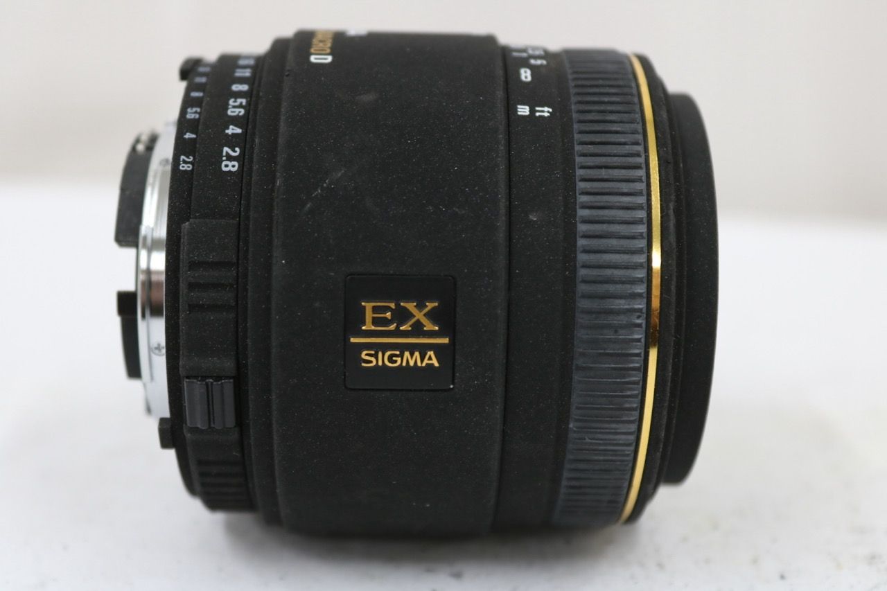 【返品保証】 シグマ Sigma EX DG 50mm F2.8 MACRO D ニコンマウント レンズ e13077