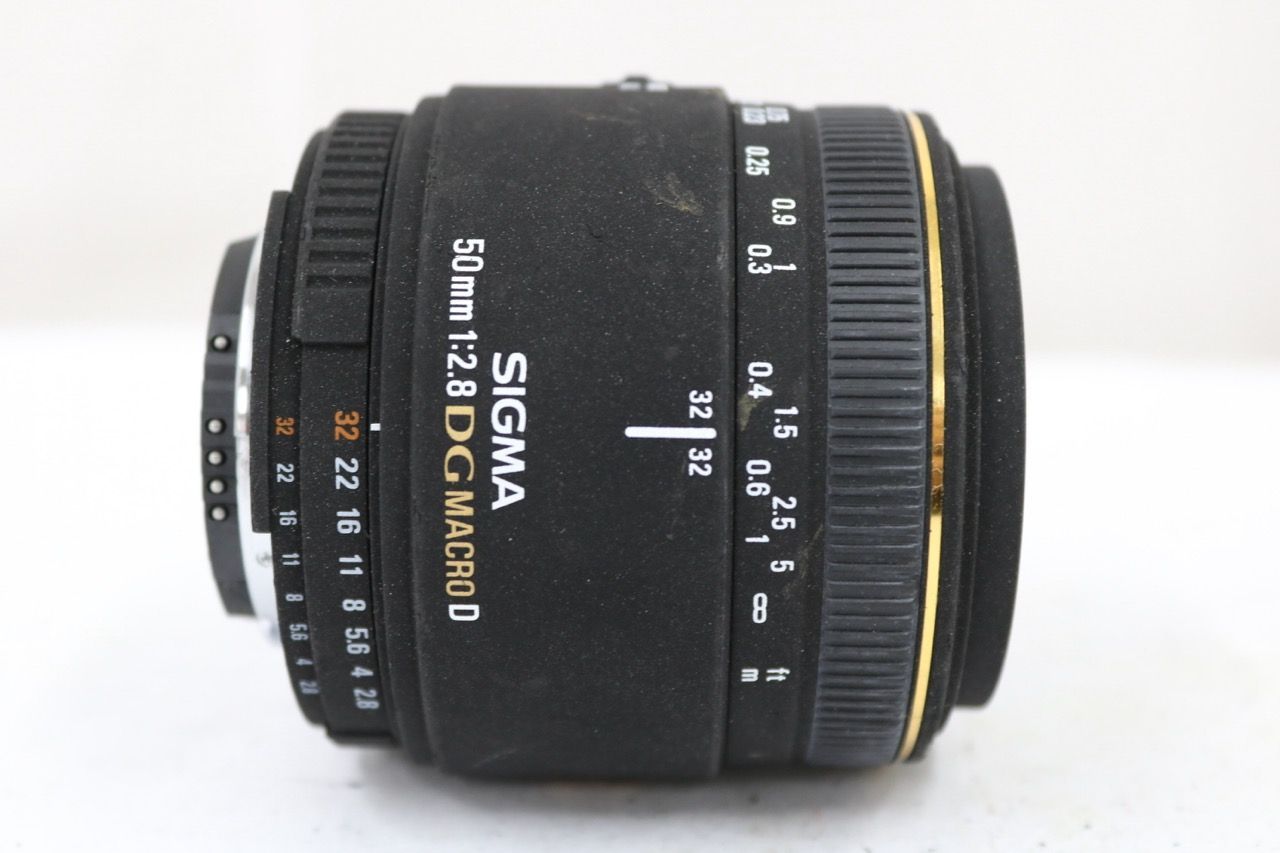 【返品保証】 シグマ Sigma EX DG 50mm F2.8 MACRO D ニコンマウント レンズ e13077