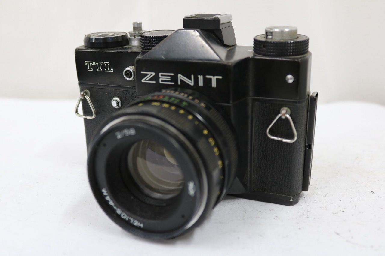 【返品保証】 ZENIT TTL ブラック HELIOS-44M 58mm F2 ボディレンズセット e13095
