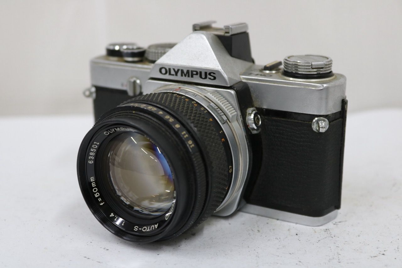 【訳あり品】 オリンパス Olympus OM-1 G.ZUIKO AUTO-S 50mm F1.4 ボディレンズセット e13084
