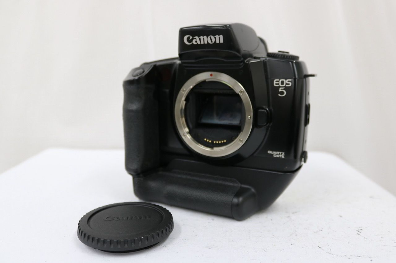 【返品保証】 キャノン Canon EOS 5 VERTICAL GRIP VG10 付き ボディ e13105