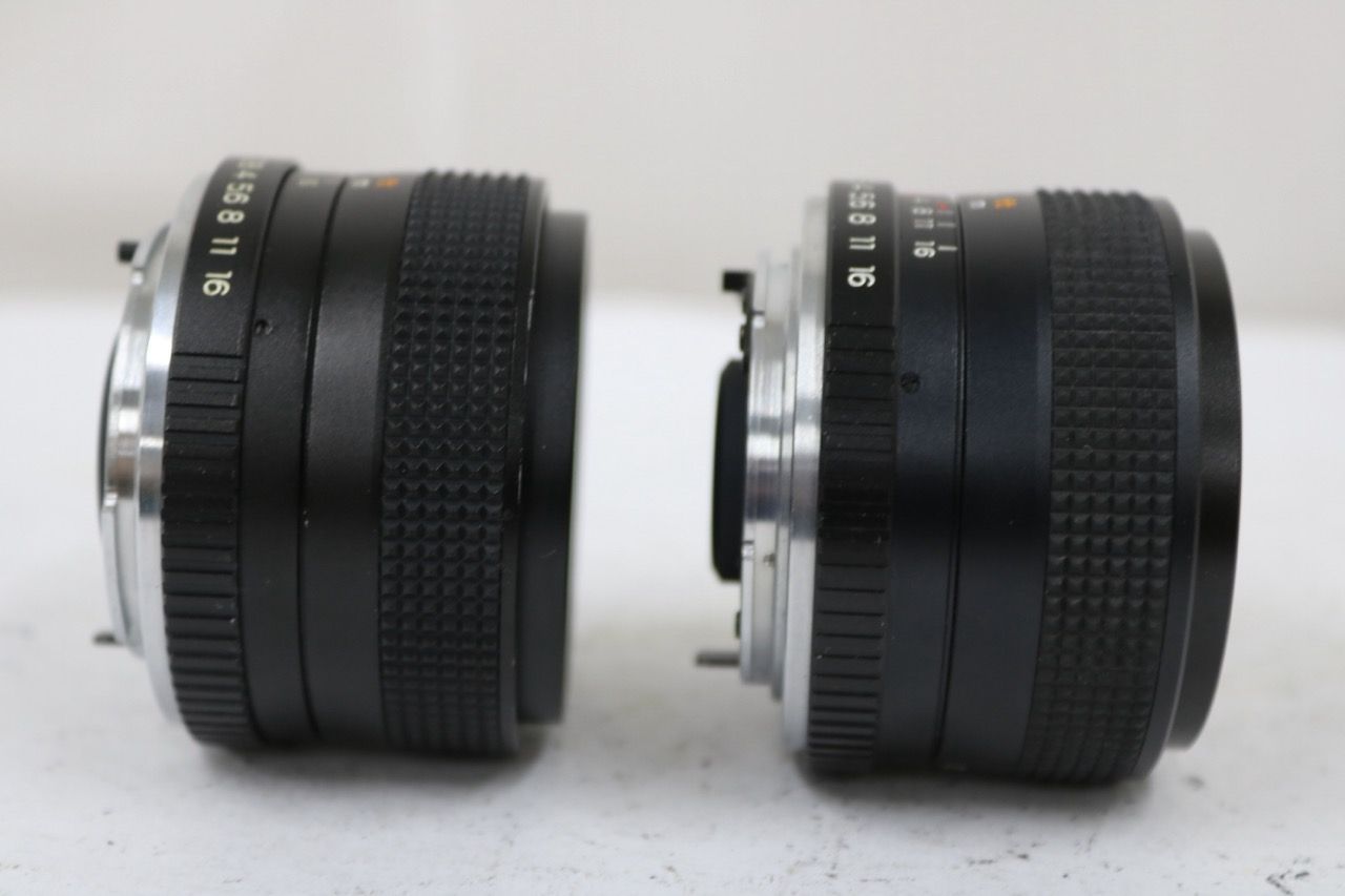 【返品保証】 【2点まとめ売り】ヤシカ Yashica ML 50mm F1.7 ML 28mm F2.8 レンズ e13112