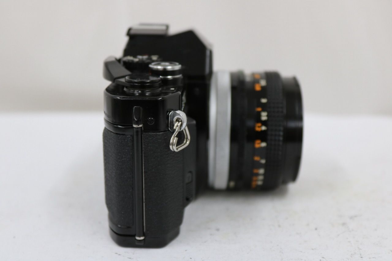 【返品保証】 キャノン Canon AV-1 ブラック FD S.C. 50mm F1.8 ボディレンズセット e13120