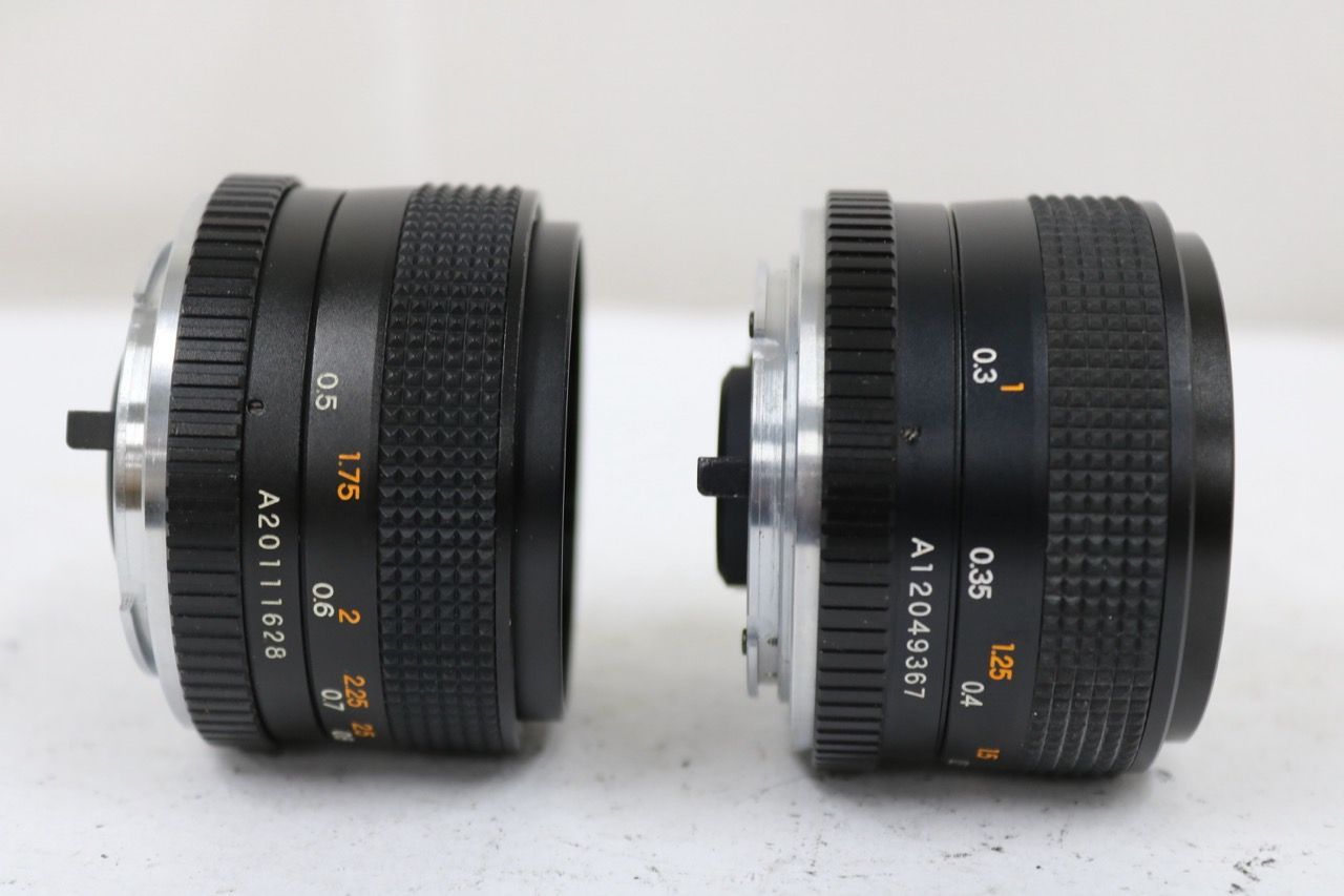 【返品保証】 【2点まとめ売り】ヤシカ Yashica ML 50mm F1.7 ML 28mm F2.8 レンズ e13112