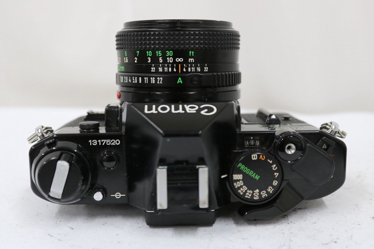 【訳あり品】 キャノン Canon AE-1 ブラック NEW FD 50mm F2 ボディレンズセット e13122
