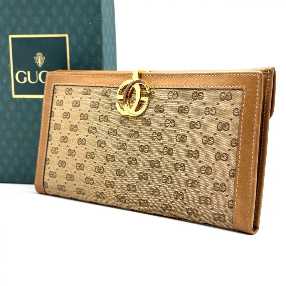 余裕は静かに滲む】 GUCCI 長財布 マイクロGG インターロッキング
