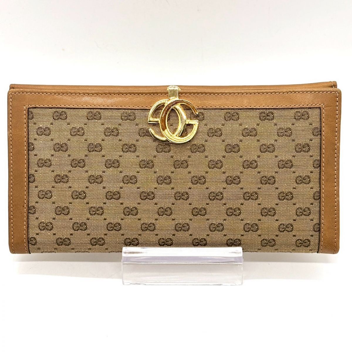 余裕は静かに滲む】 GUCCI 長財布 マイクロGG インターロッキング