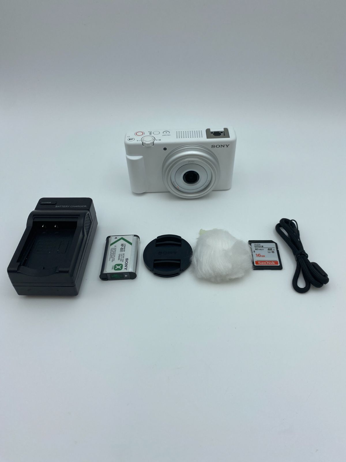 【動作確認済】SONY ZV-1F ホワイト VLOGカメラ