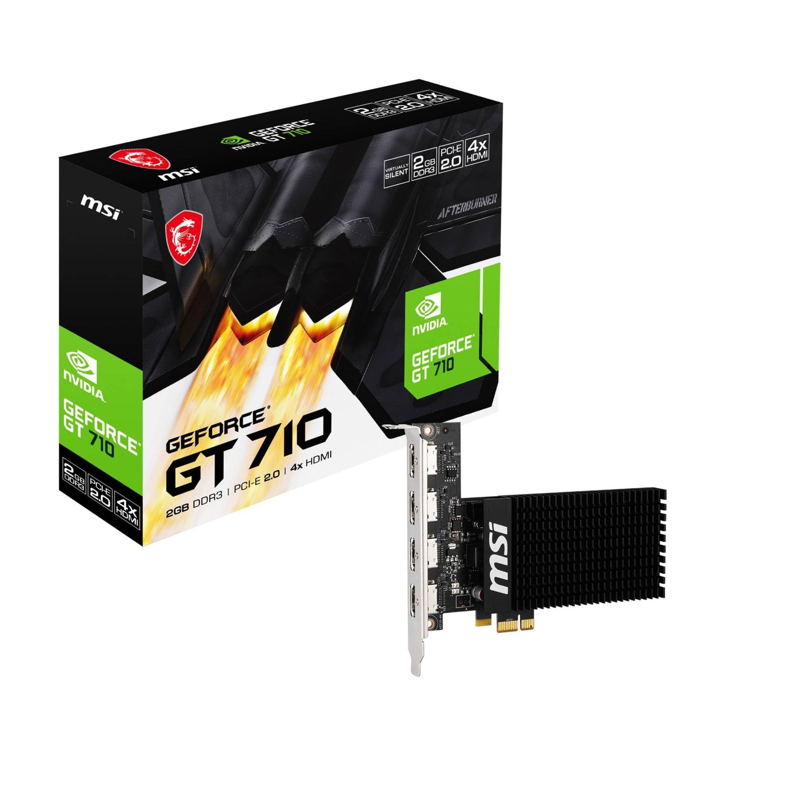 MSI GT 710 2GD3H 4HDMI グラフィックスボード VD9284/ 364d3332