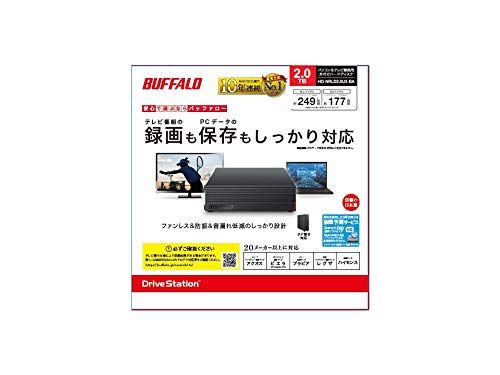 バッファロー HD-NRLD2.0U3-BA 2TB 外付けハードディスク メカニカルハードデイスク ドライブ スタンダードモデル ブラック/ 3e816e98