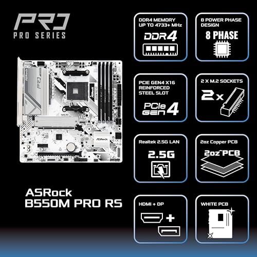 ASRock マザーボード B550M Pro RS AMD Ryzen 5000 シリーズ CPU (Soket AM4) 対応 B550 チップセット Micro ATX DDR4 マザーボード 【国内正規代理店品】/ 756e36b2 ASRock マザーボード B550M Pro RS AMD Ryzen 5000 シリーズ CPU (Soket AM4) 対応 B550 チップセット Micro ATX DDR4 マザーボード 【国内正規代理店品】/ 756e36b2