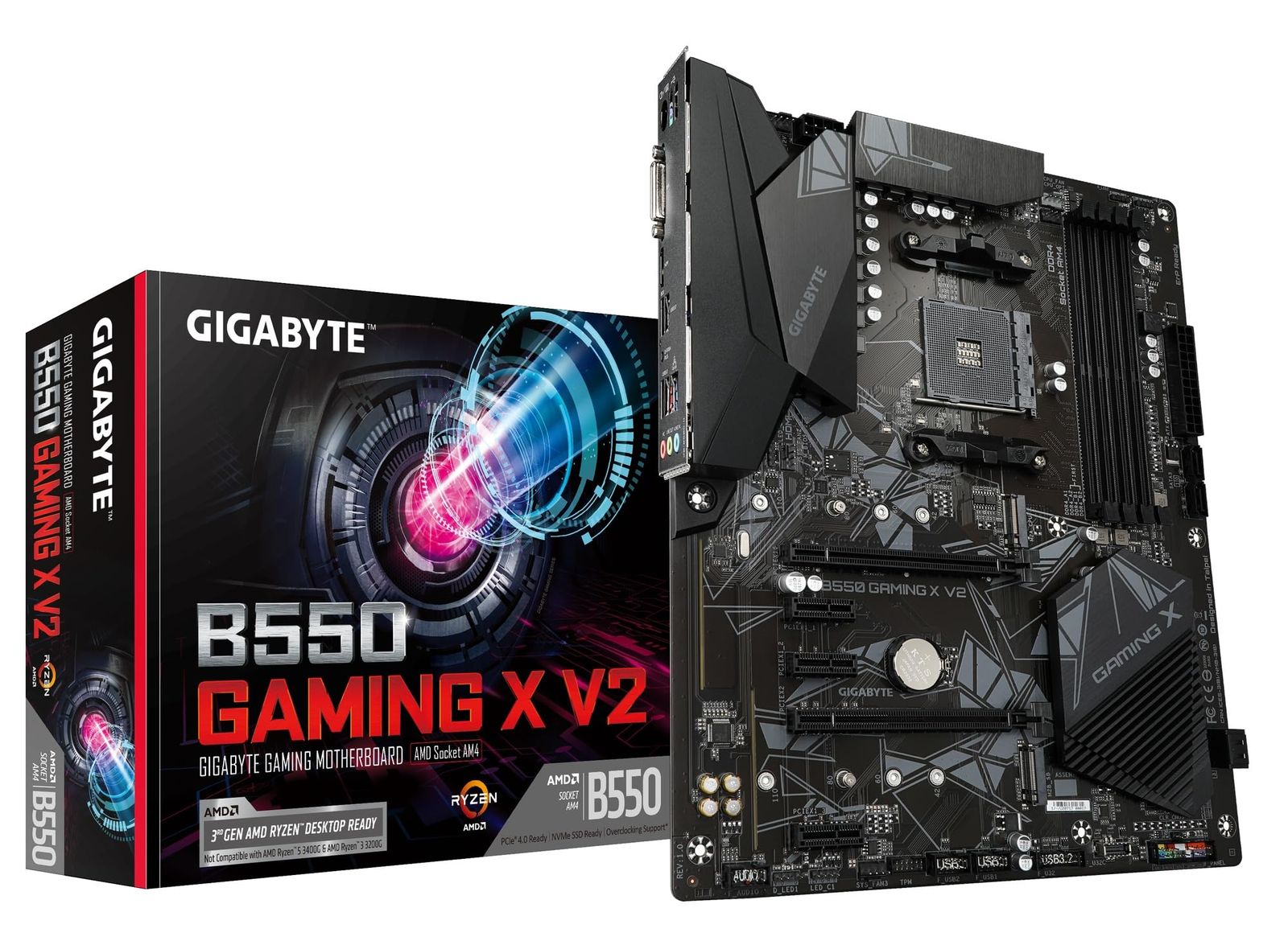 GIGABYTE B550 GAMING X V2 AMD Ryzen 5000/4000G/3000シリーズプロセッサ対応 Socket AM4 DDR4 ATX マザーボード MB6541/ 478ef05d GIGABYTE B550 GAMING X V2 AMD Ryzen 5000/4000G/3000シリーズプロセッサ対応 Socket AM4 DDR4 ATX マザーボード MB6541/ 478ef05d