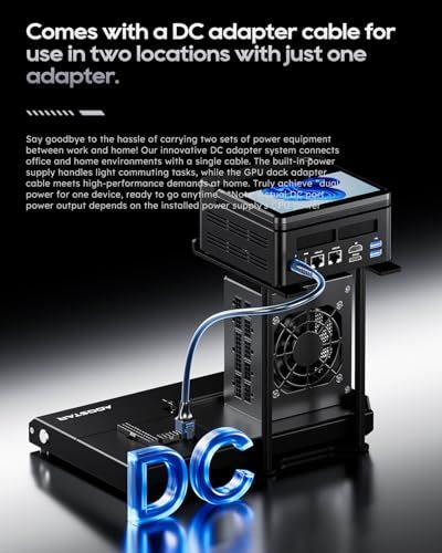 AOOSTAR EG01 外付けGPU ドッキングステーション, OCuLink インターフェース搭載 - PCIe 4.0 x4 64Gbps 高速伝送，オープンフレーム設計 (EG01、 OCULink)/ 681879e5