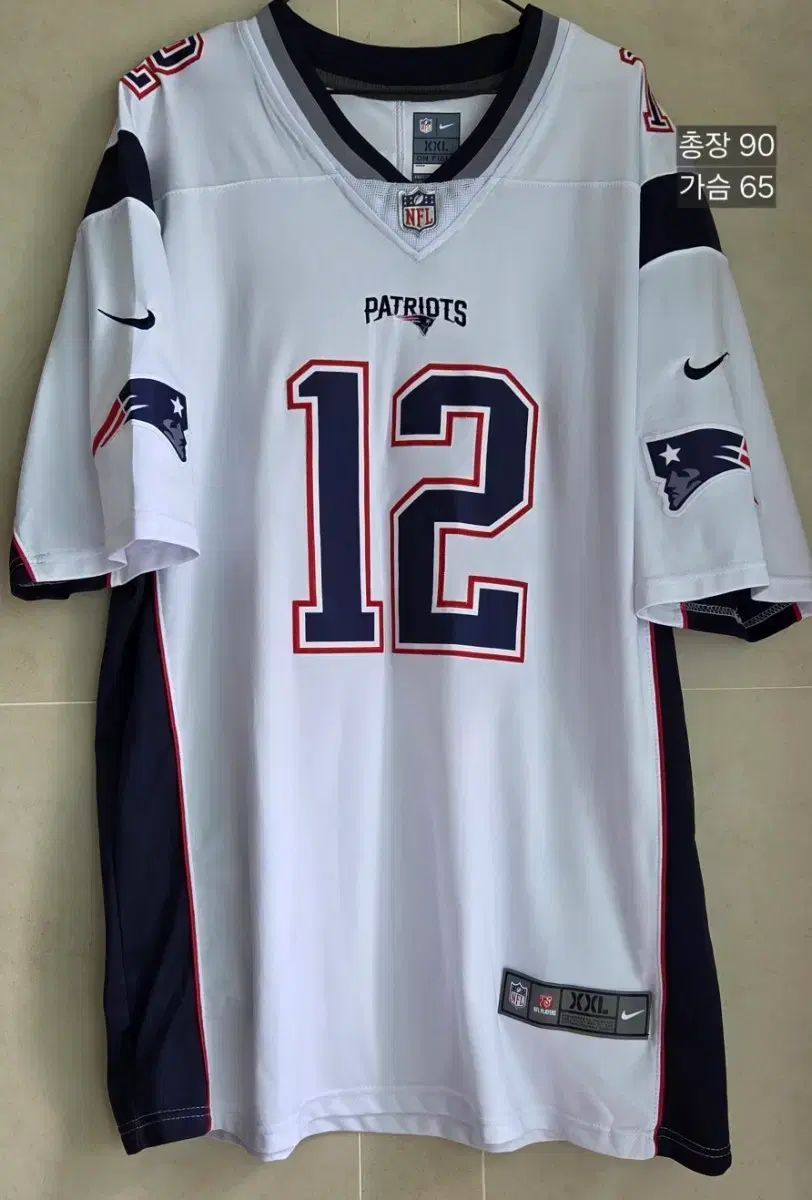 (XXL) NIKE NFL オンフィールド ニューイングランド・ペイトリオッツ トム・ブレイディ #12