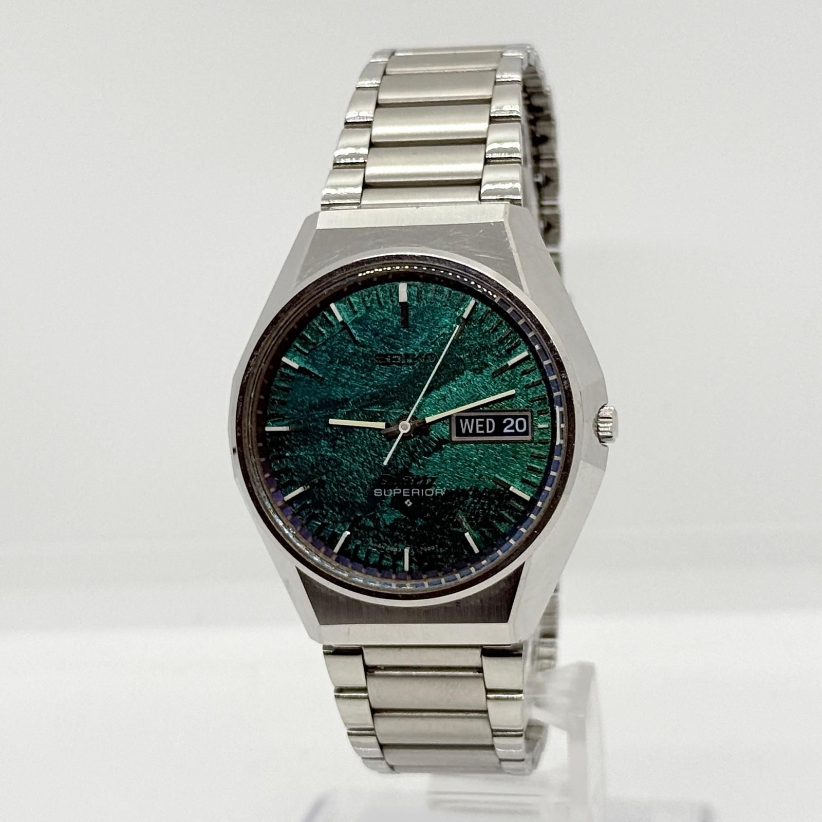 SEIKO セイコー スーペリア デイデイト 3883-7000 ブルー QZ メンズ 腕時計 稼働品 SEIKO セイコー スーペリア デイデイト 3883-7000 ブルー QZ メンズ 腕時計 稼働品