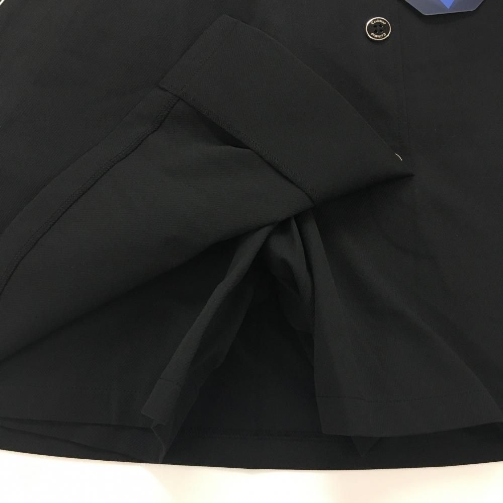 【新品】キャロウェイ スカート 黒 ストレッチ 内側インナーパンツ ウエスト一部ゴム レディース M ゴルフウェア 2025年モデル Callaway