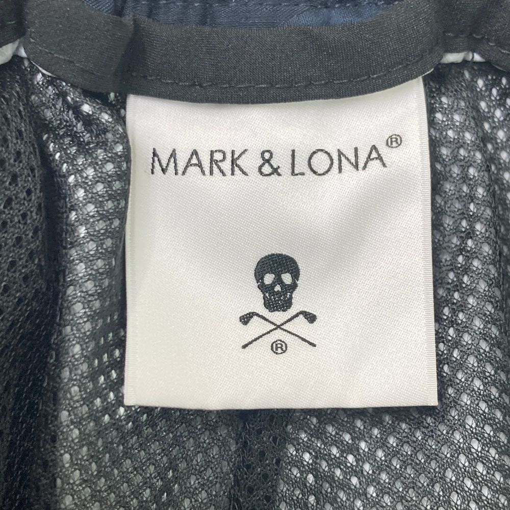 サイズ：48 MARK&LONA マークアンドロナ メッシュ裏地付き 撥水 ロングパンツ 迷彩 カモフラ柄 ネイビー系 [240101658513] ゴルフウェア メンズ ストスト