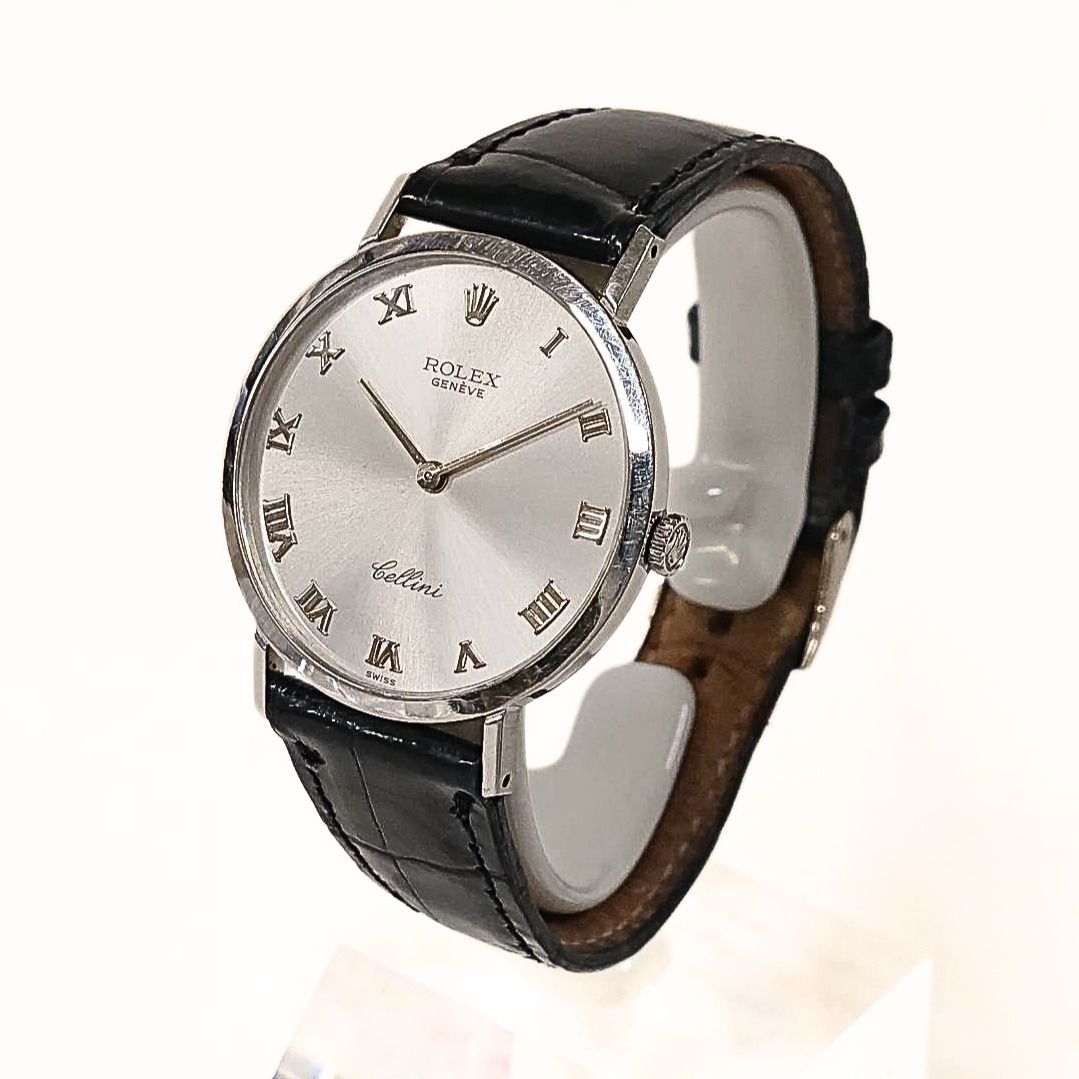 ROLEX　4112　CELLINI　Hand-Winding　ロレックス チェリーニ 手巻き 腕時計 ヴィンテージ メンズ K18WG