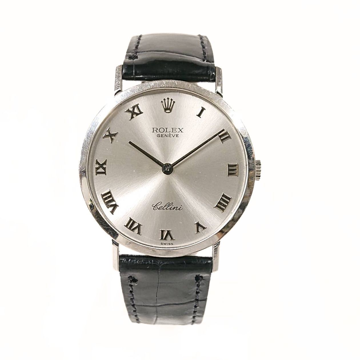 ROLEX　4112　CELLINI　Hand-Winding　ロレックス チェリーニ 手巻き 腕時計 ヴィンテージ メンズ K18WG