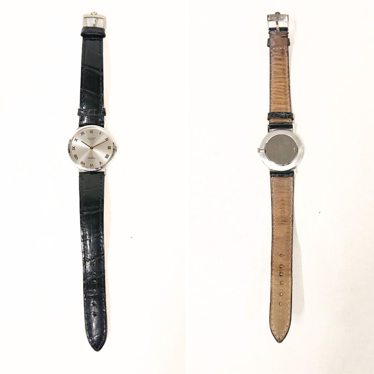 ROLEX　4112　CELLINI　Hand-Winding　ロレックス チェリーニ 手巻き 腕時計 ヴィンテージ メンズ K18WG