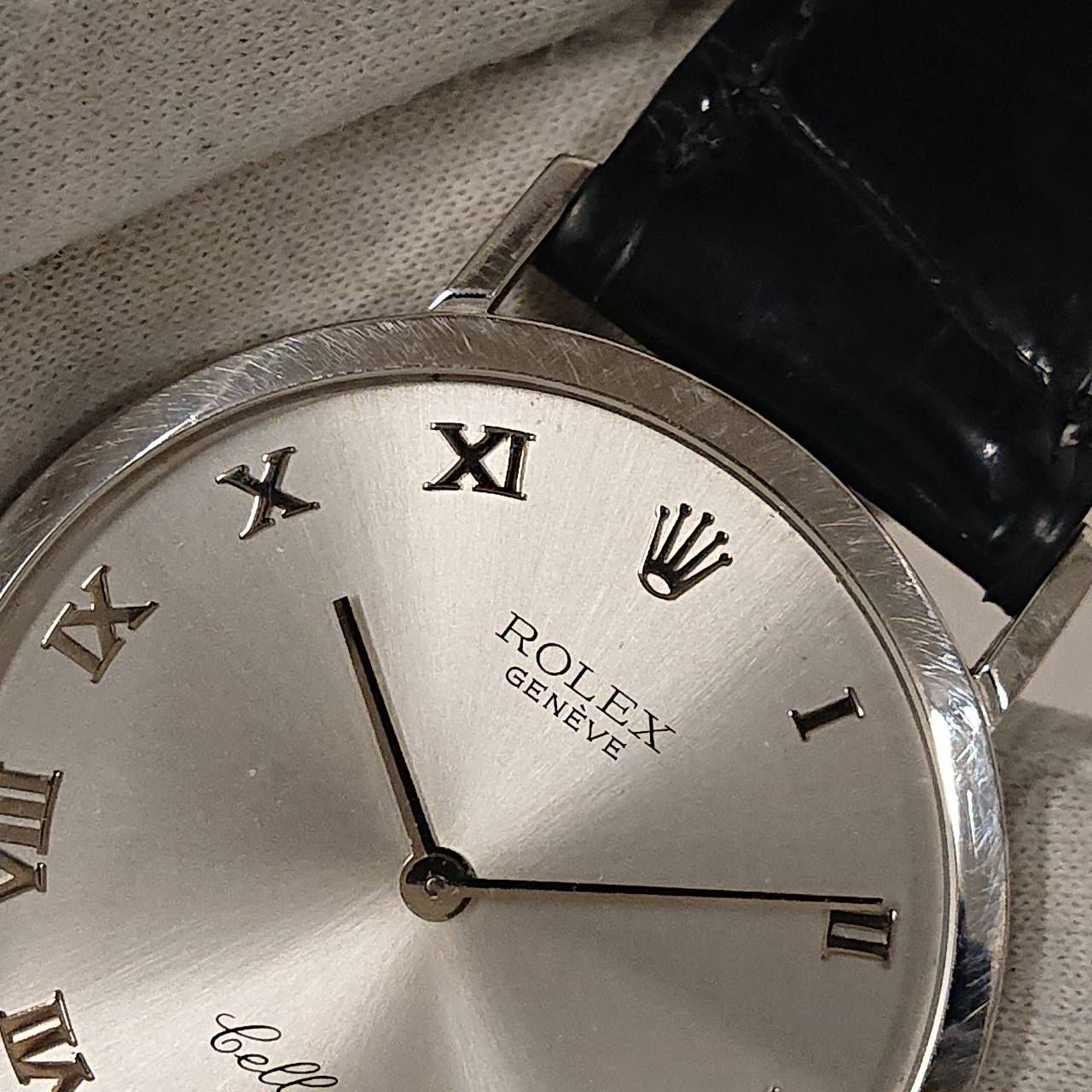 ROLEX　4112　CELLINI　Hand-Winding　ロレックス チェリーニ 手巻き 腕時計 ヴィンテージ メンズ K18WG