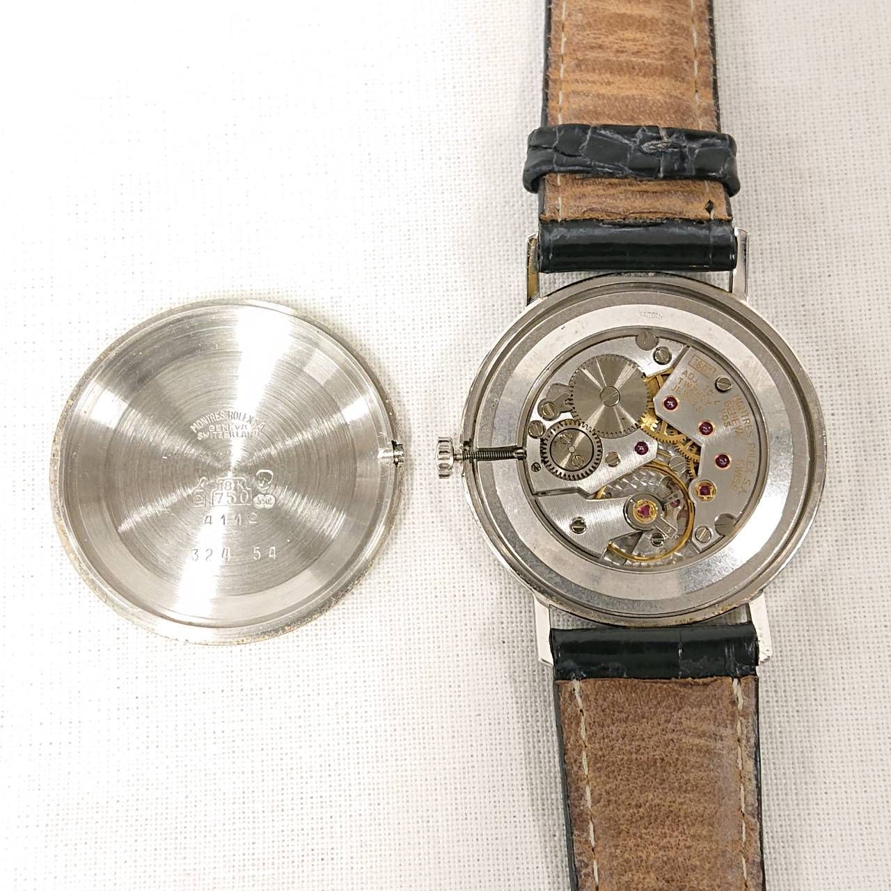 ROLEX　4112　CELLINI　Hand-Winding　ロレックス チェリーニ 手巻き 腕時計 ヴィンテージ メンズ K18WG