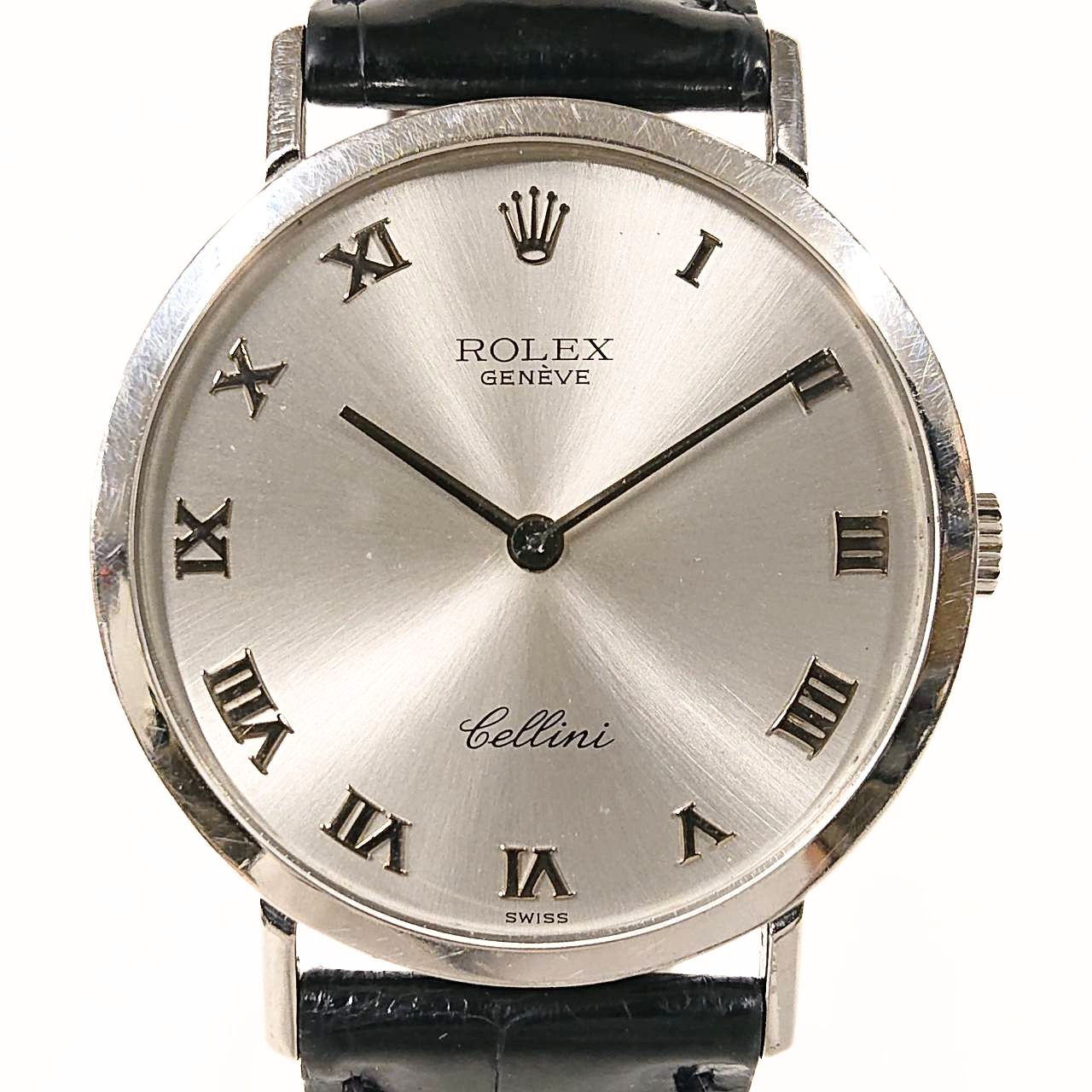 ROLEX　4112　CELLINI　Hand-Winding　ロレックス チェリーニ 手巻き 腕時計 ヴィンテージ メンズ K18WG