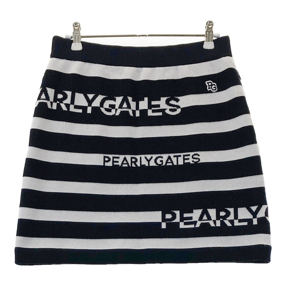 サイズ：1 PEARLY GATES パーリーゲイツ ; ニットスカート ウール混