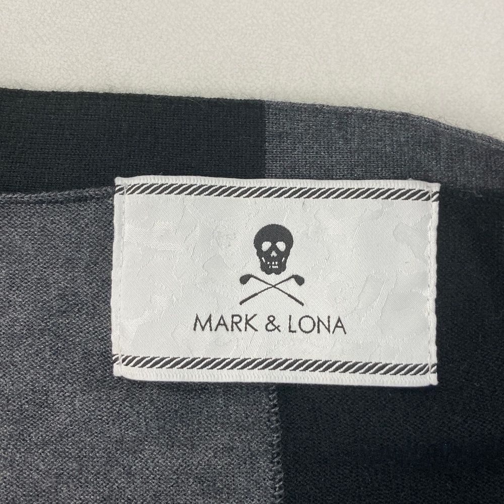 サイズ：46 MARK&LONA マークアンドロナ カシミヤ混 ニットカーディガン ブラック系 [240101700365] ゴルフウェア メンズ ストスト