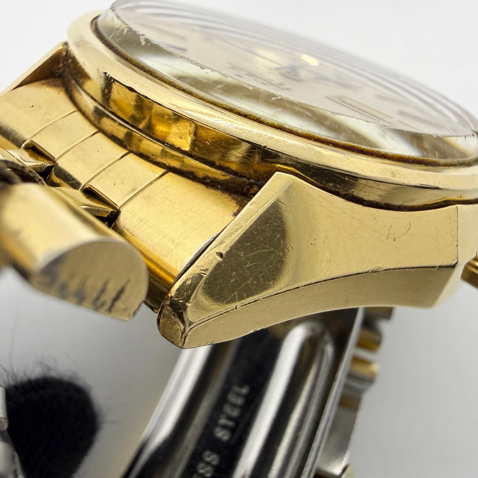 SEIKO セイコー V.F.A 3823-7040 ゴールド QZ メンズ 腕時計 稼働品 SEIKO セイコー V.F.A 3823-7040 ゴールド QZ メンズ 腕時計 稼働品