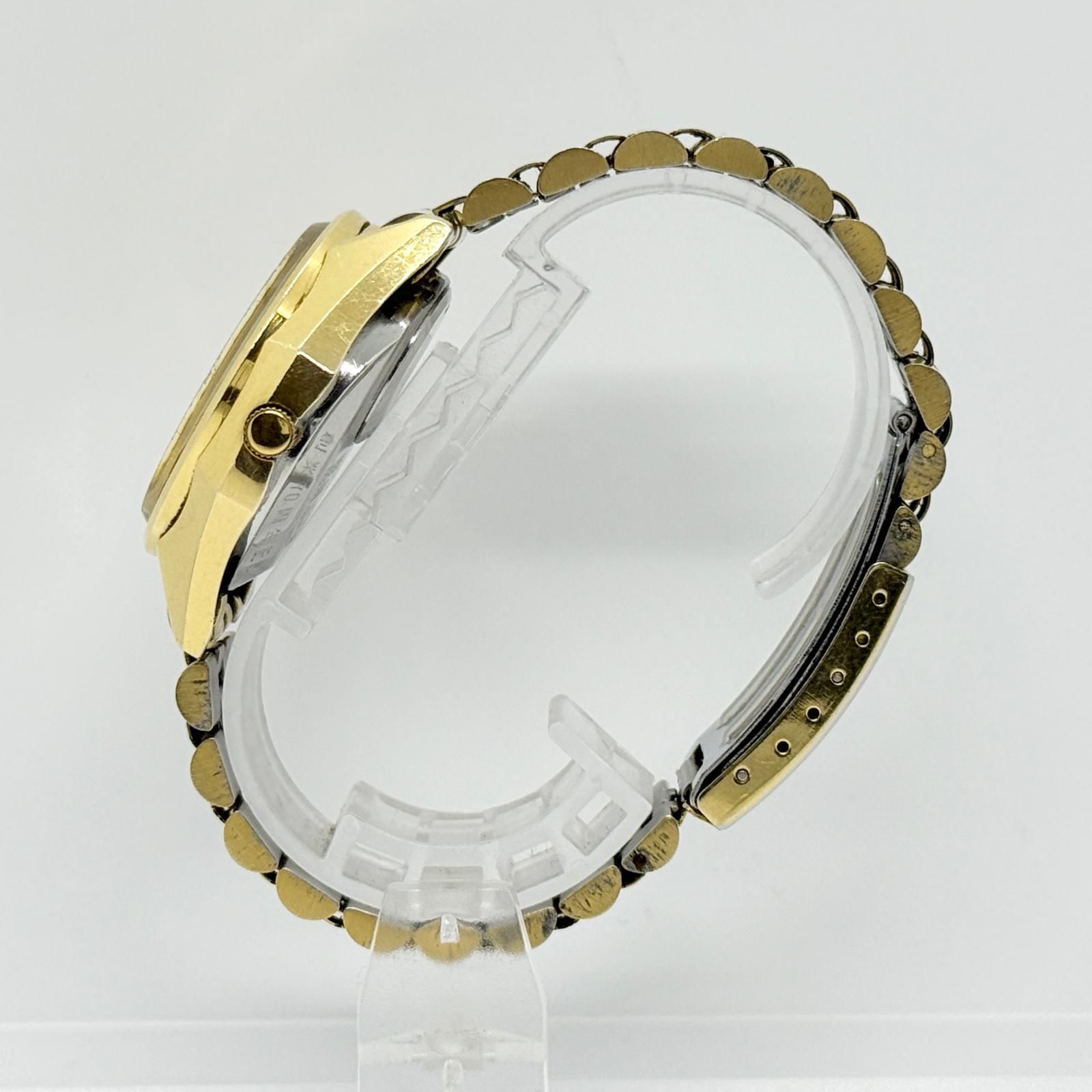 SEIKO セイコー V.F.A 3823-7040 ゴールド QZ メンズ 腕時計 稼働品 SEIKO セイコー V.F.A 3823-7040 ゴールド QZ メンズ 腕時計 稼働品