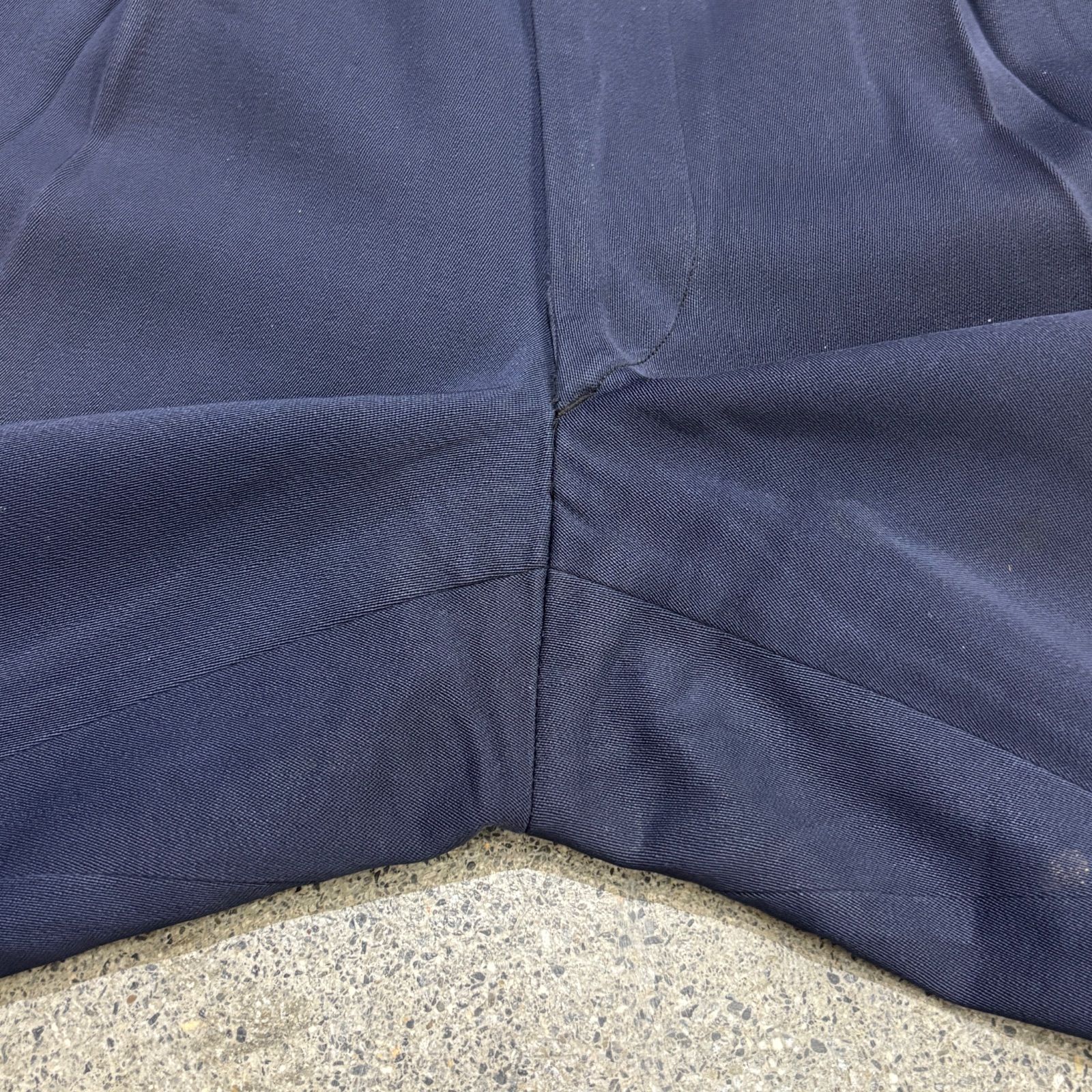 【Unknown】～60s NAVY Rayon Gabardine Slacks W31 L31.5 