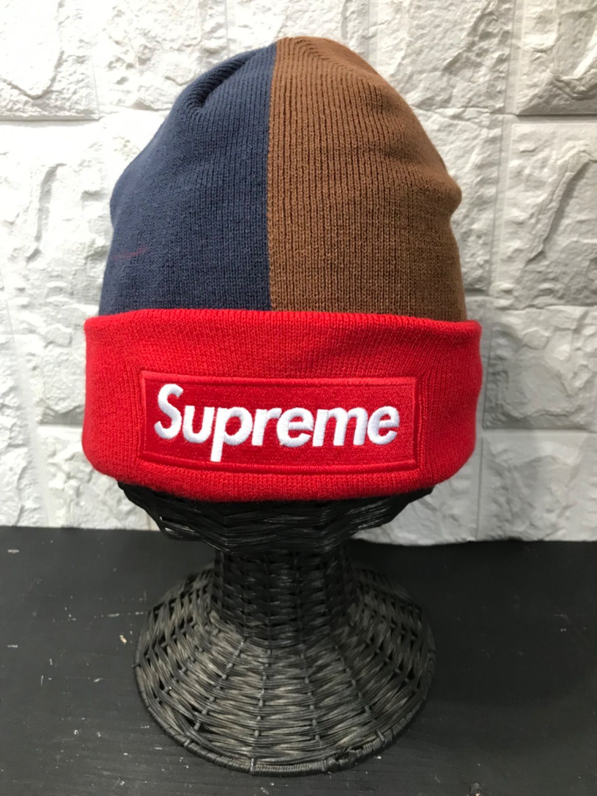 Supreme × New Era Box Logo Beanie