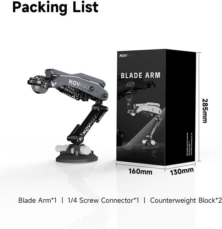Vaxis Global Movmax ブレードアーム 日本語取扱い説明書付 DJI Pocket 3 Insta 360 GoPro HERO 12カメラ用 (グレー, Car Suction Mount) Vaxis Global Movmax ブレードアーム 日本語取扱い説明書付 DJI Pocket 3 Insta 360 GoPro HERO 12カメラ用 (グレー, Car Suction Mount)