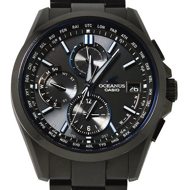 美品 CASIO カシオ OCEANUS オシアナス OCW-T2600B-1AJF クラシックライン オールブラック タフソーラー メンズ