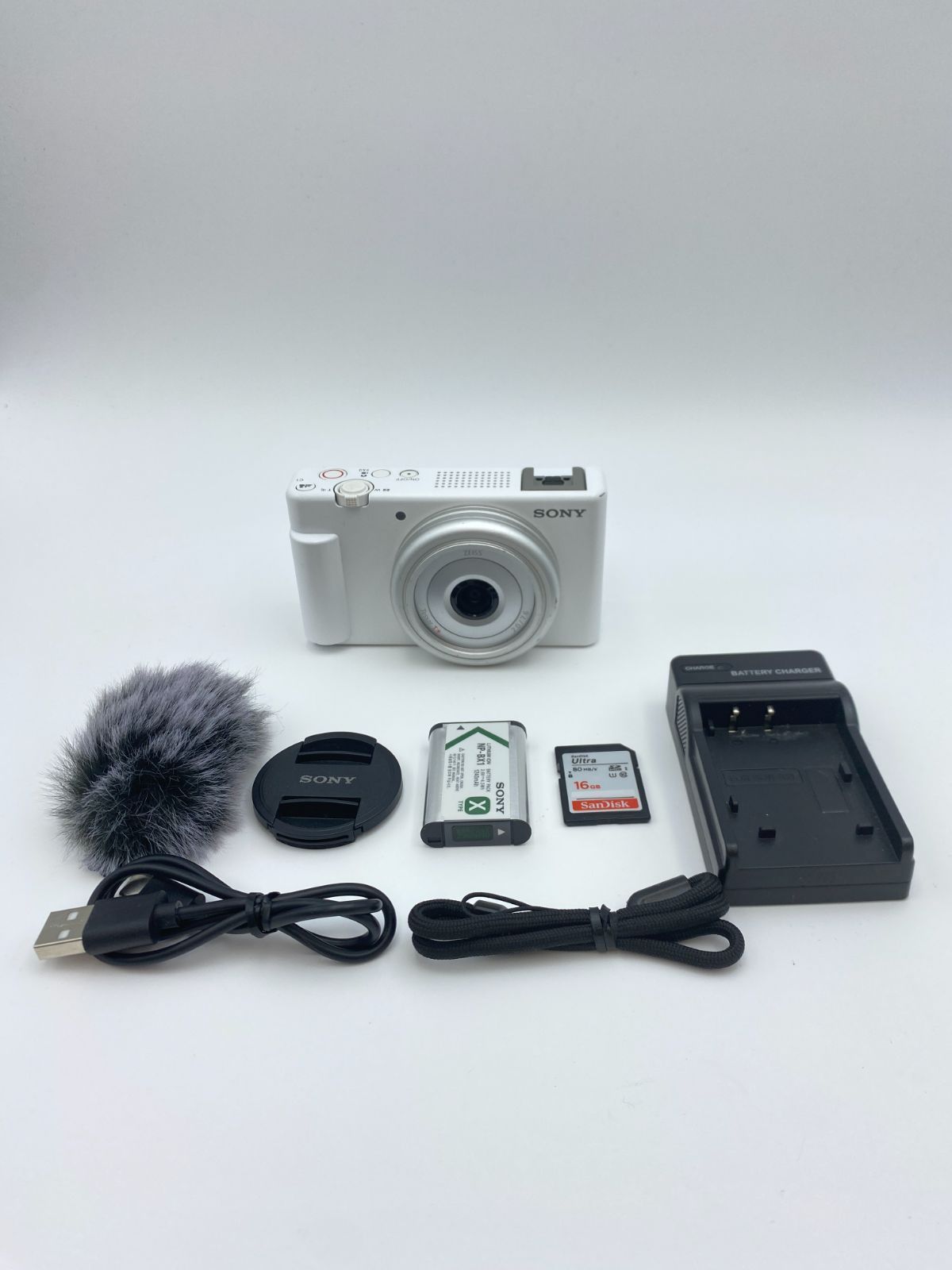 【動作確認済】 SONY ZV-1F ホワイト VLOGカメラ 37,050円