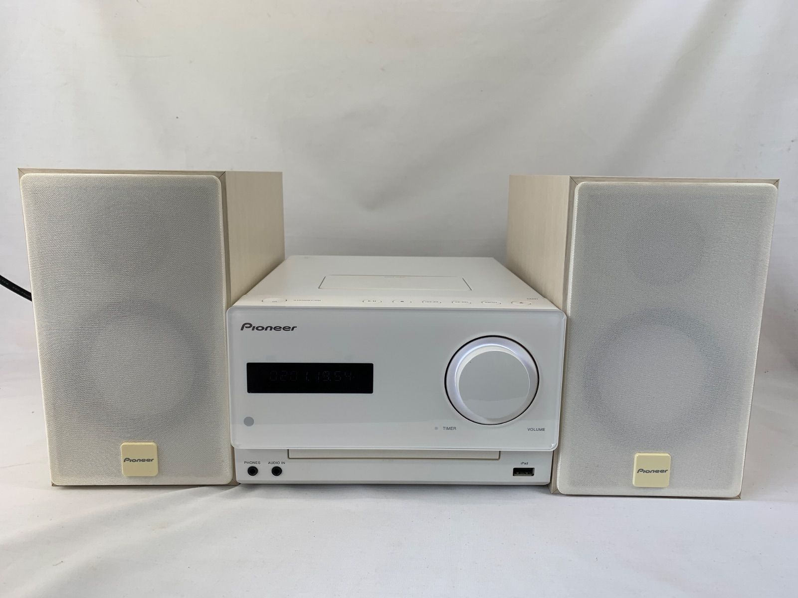 B-12 ジャンク品 Pioneer パイオニア CDミニコンポ ホワイト S-CM31-W