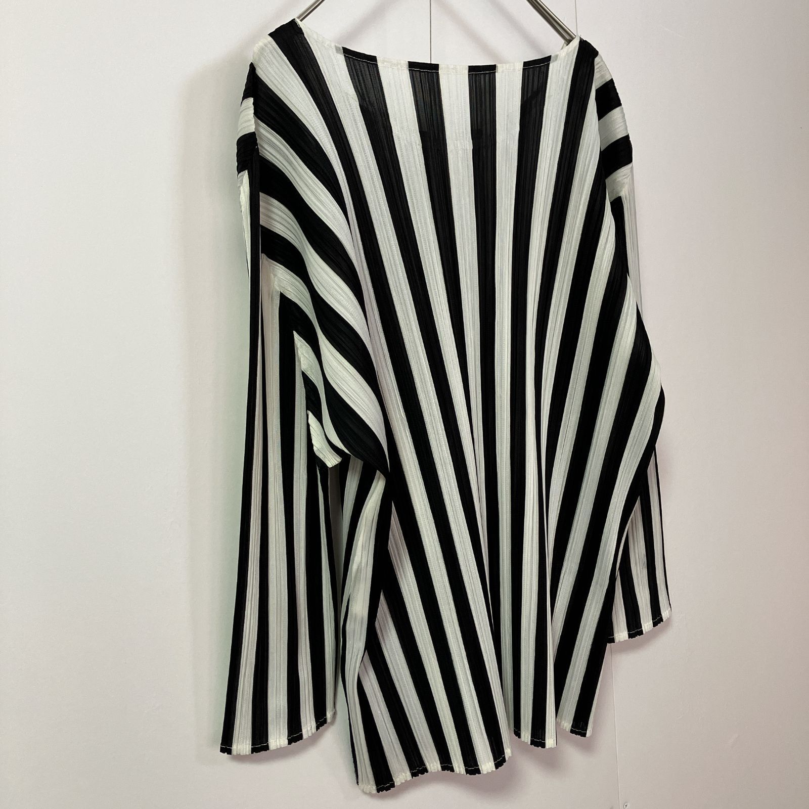 希少サンプル品】PLEATS PLEASE プリーツプリーズ ストライプ トップス 