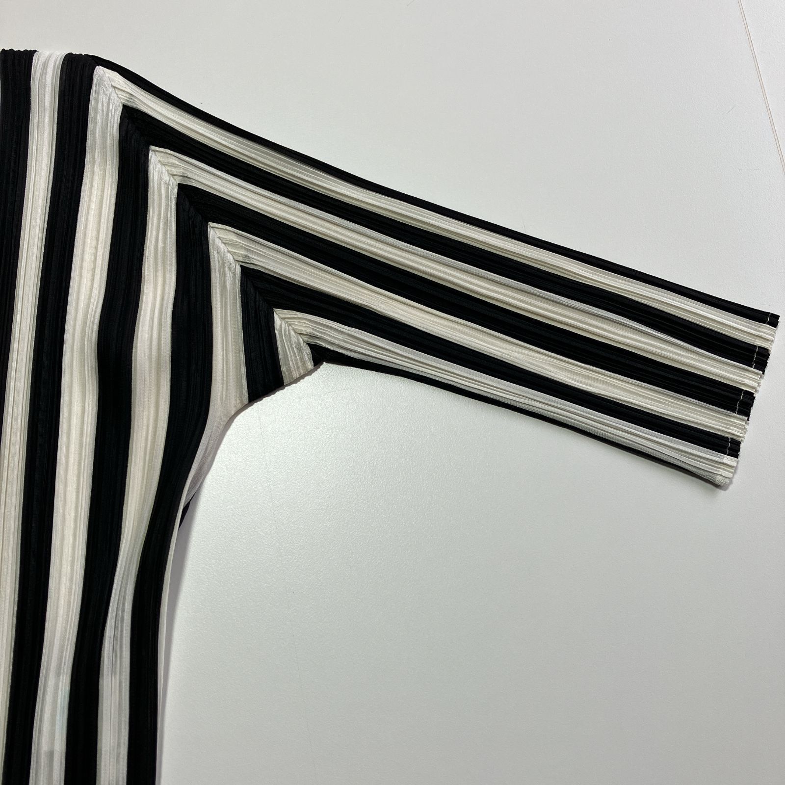 希少サンプル品】PLEATS PLEASE プリーツプリーズ ストライプ トップス