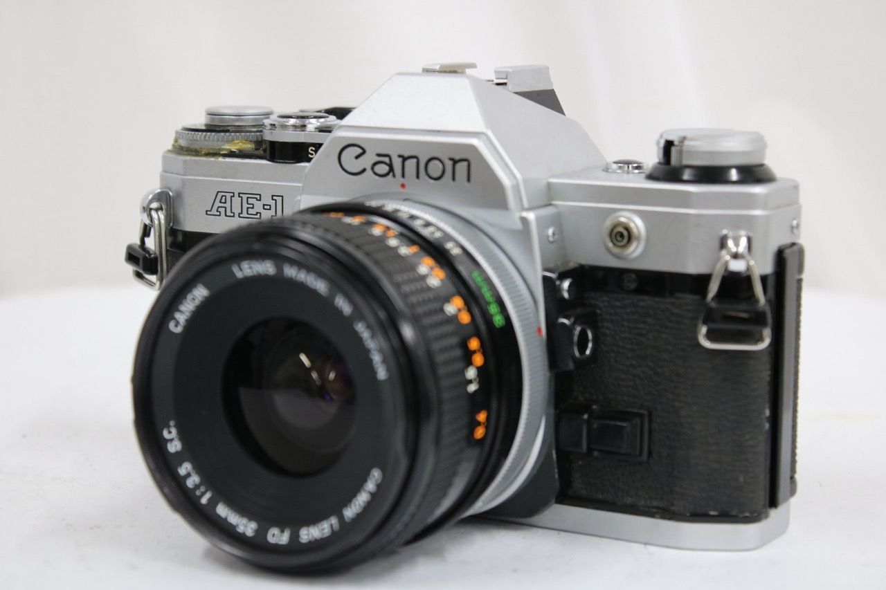 【返品保証】 キャノン Canon AE-1 FD S.C 35mm F3.5 ボディレンズセット e13135