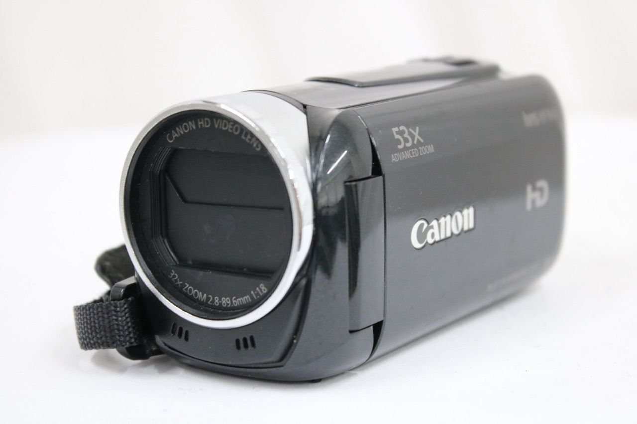 【美品】Canon ビデオカメラ iVIS HF R41 ブラック 動作品 返品保証】 キャノン Canon iVIS HF R41 32x ブラック ビデオカメラ