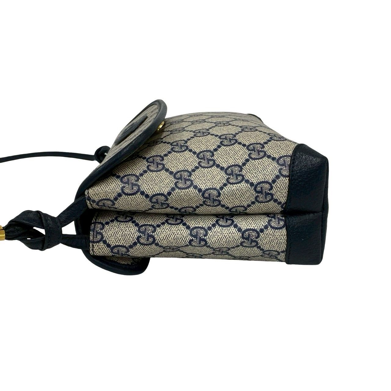 極 美品 GUCCI グッチ オールドグッチ GG ロゴ 柄 レザー 本革 ミニ