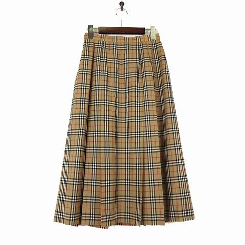 バーバリー BURBERRY スカート ロングスカート フレア タックプリーツ